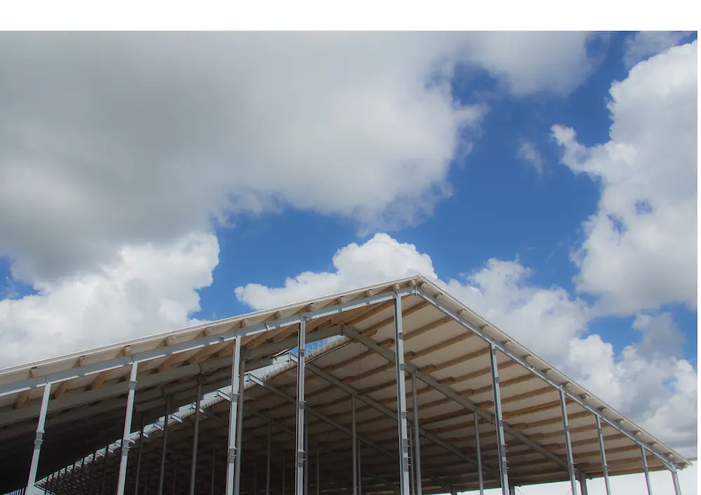 Image of roof which is made by Sandwich panels - Quality Leaders Factory