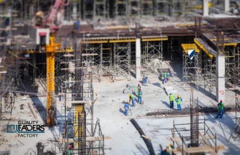 Engineers Working on Construction Project